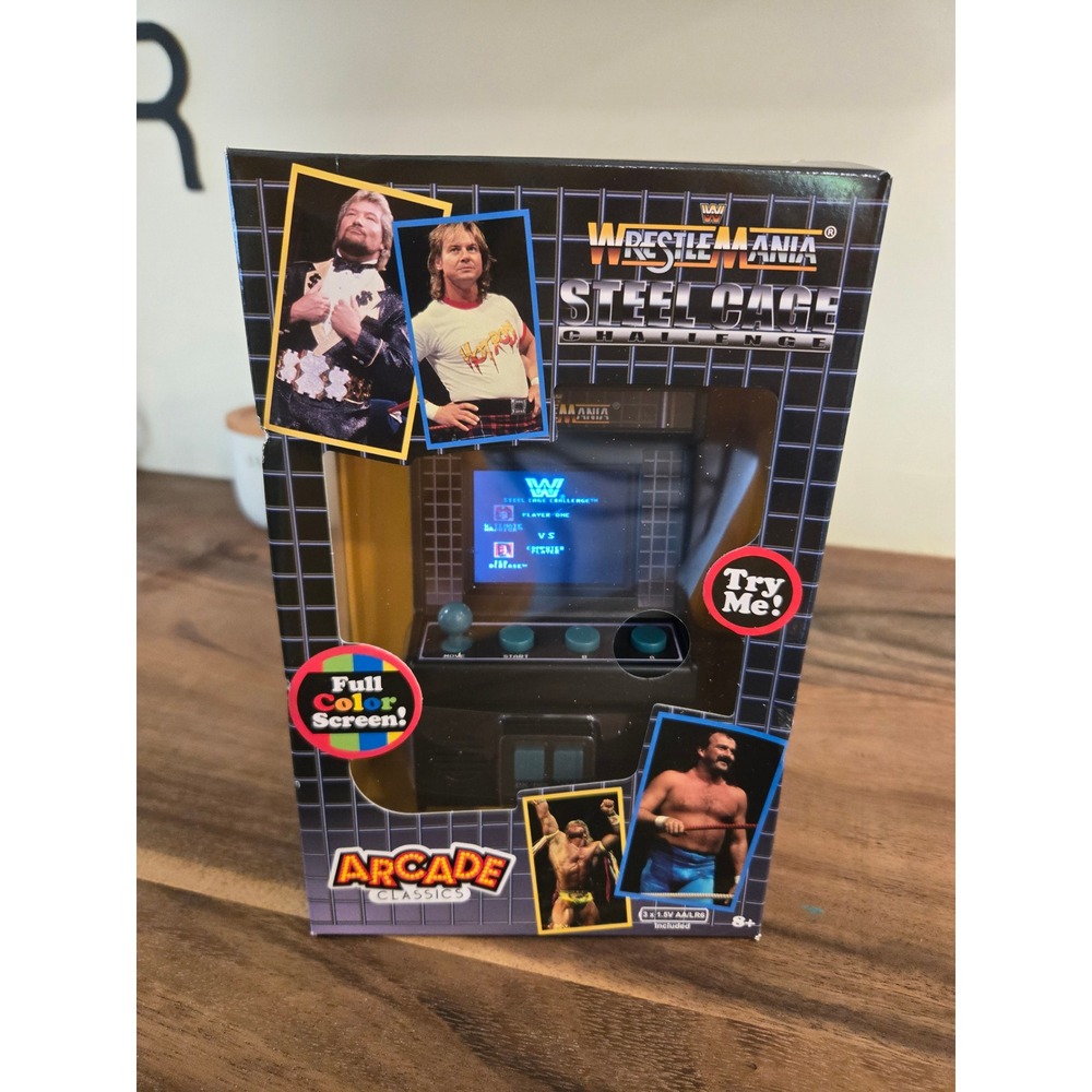 Basic Fun Arcade Classics WrestleMania Steel Cage Challenge Handheld Game 09691